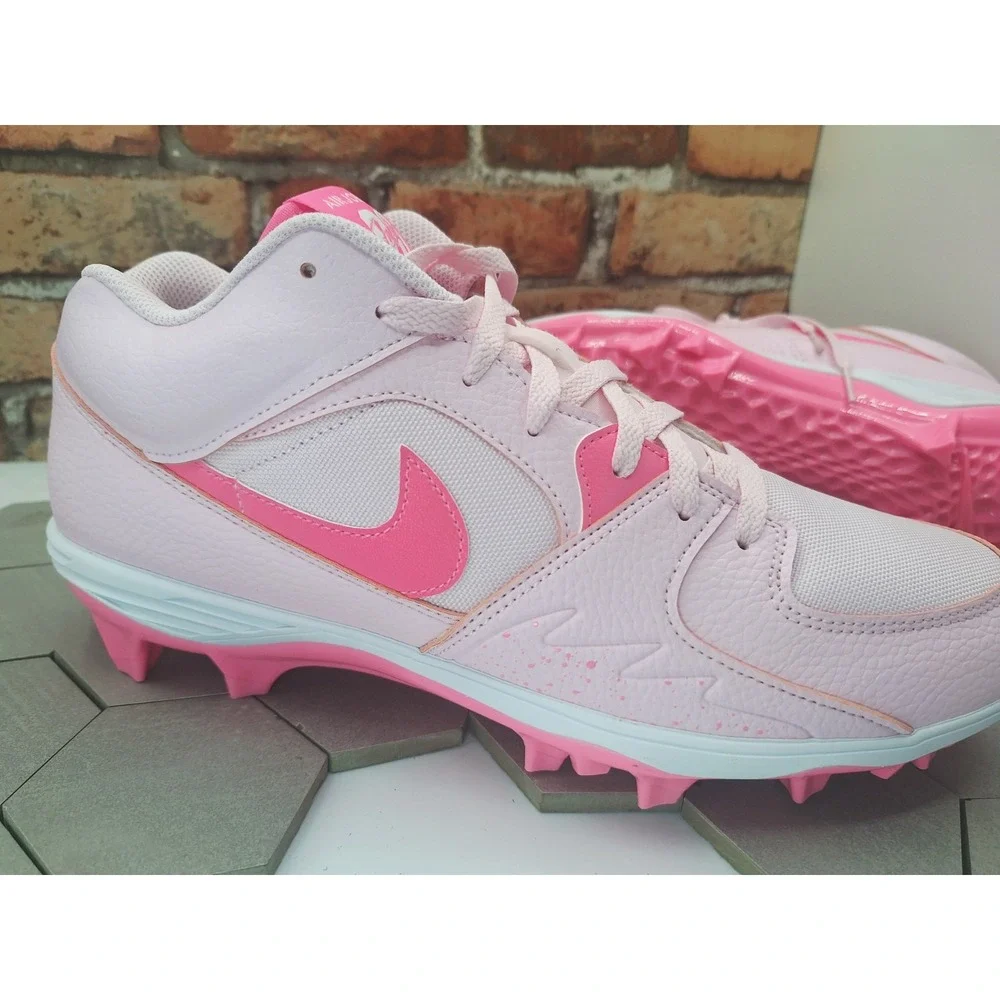 Jordan Stadium 90 Low TD Football Cleats Pink Foam Men Sz 13 Retro 1 I V 5 Nike
